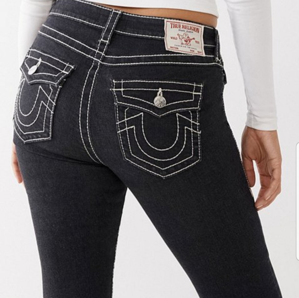 True Religion Jennie Curvy Mid Rise jeans
